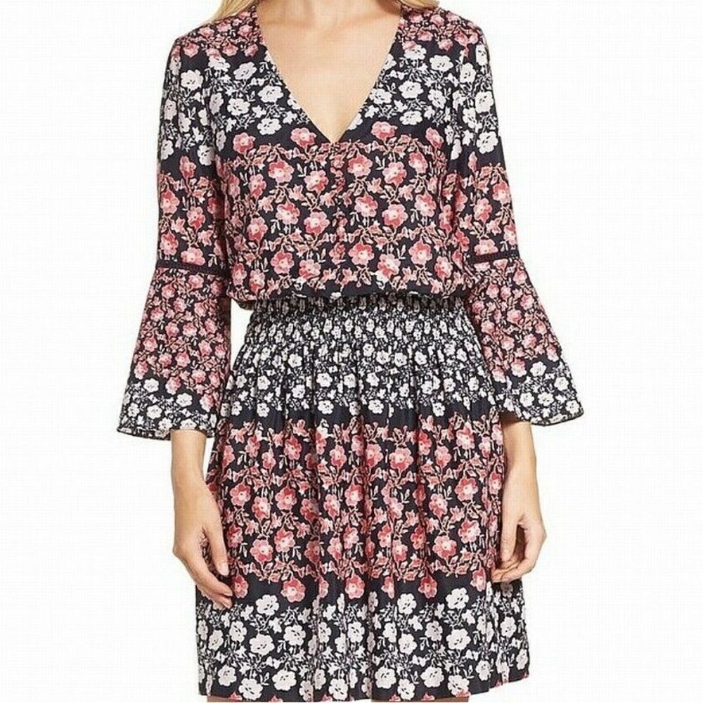 NWT Floral Smocked Waist Dress